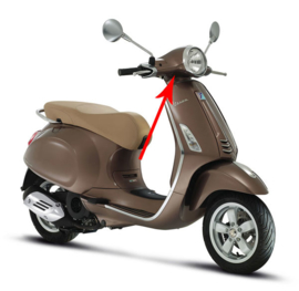 Stuurkap onder Vespa Primavera Bruin 129/A Origineel 67364700Md