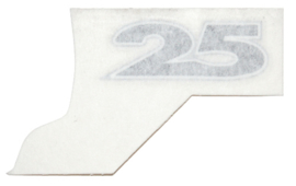 Sticker Cijfers 25 Piaggio zip 4 takt achter zijscherm origineel 576745
