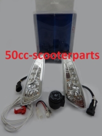 Knipperlichten Vespa Primavera Sprint Led Audi Look voor helder 24ve55