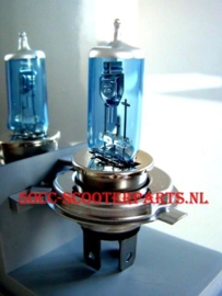 Lamp 12v 35-35W  Xenon look blauw licht h4-hs1-p43t 121957