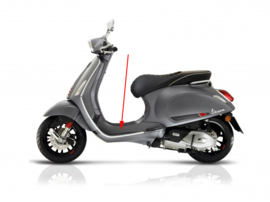 Treeplank Vespa Sprint sport grijs titanio 707/C Piaggio origineel 67361200hq