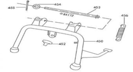 Stootrubber rubber stop Agm Bella Fosti Gy6 139qmb 50505-DGW-9100