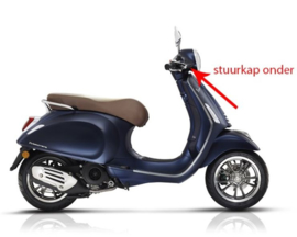 Stuurkap Onder Vespa Primavera mat blauw 288/ a origineel 1b005469000dy