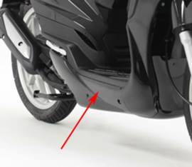 Zijskirt peugeot tweet zwart rechts origineel 802004m7