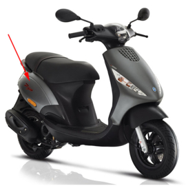 Zijscherm piaggio zip 4t [euro4] grijs titanio 742/ B origineel 1b005483000ez