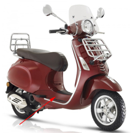 Treeplank Vespa Primavera touring rood metallic 880/ a orig 67361200yr5