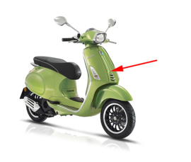 Voorscherm midden Vespa sprint groen metallic 341/ a origineel 1b000203000vu