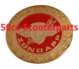 Sticker zundapp logo rond rood / goud z440-20.100/ r  10010034