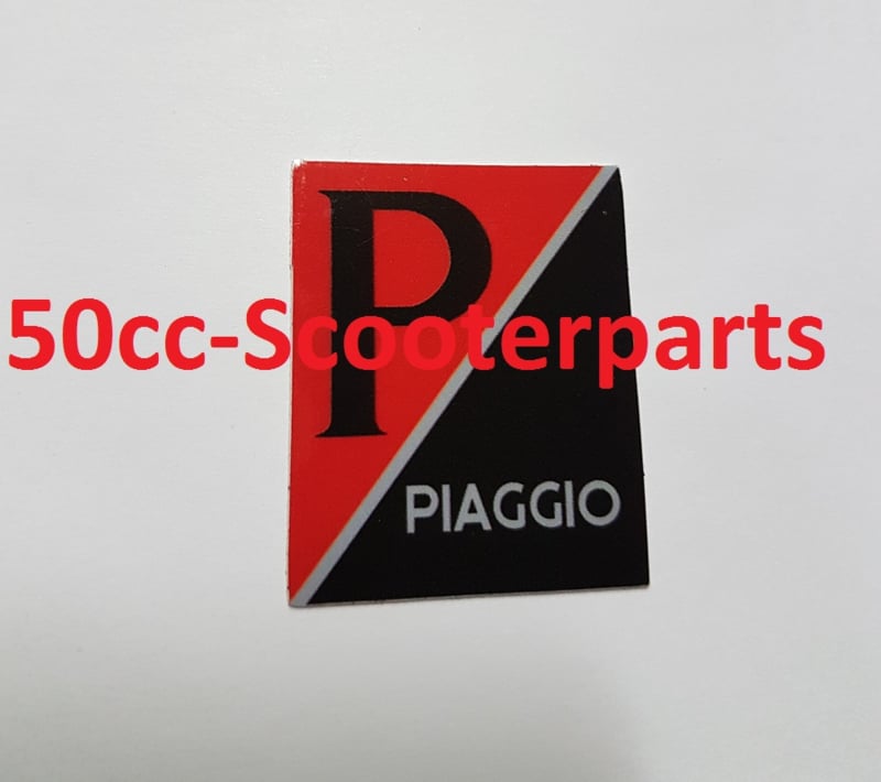 Sticker Logo Voorscherm Vespa Lx S Lxv Piaggio Primavera Sprint Zwart Rood 37039 Stickers Logo S 50cc Scooterparts