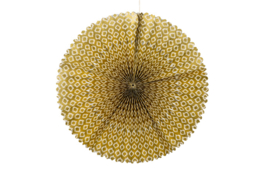 Decoratierosette Catherine  XL natural/goud patroon