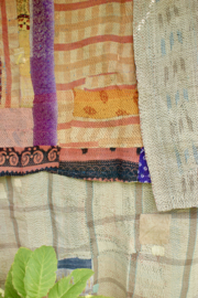 Vintage Kantha Quilt multicolor
