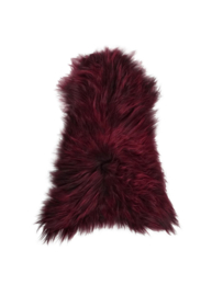 IJslands schapenvacht geverfd Bordeaux Rood
