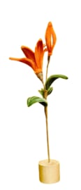 Decoratie Bloem oranje Lelie