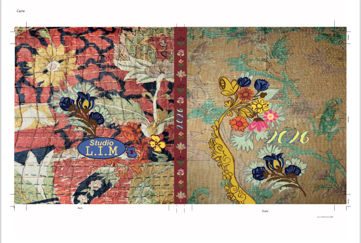 Agenda 2026 Carre Yellow Bohemian Botanical