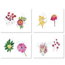 Flora Rosa placemat set van 4