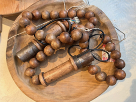 Hanglamp houten kralen