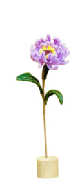 Decoratie Bloem lila zinnia
