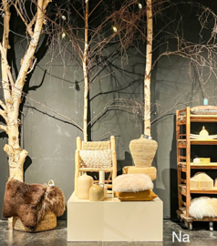 Lounge stoel van hout & zeegras – handgemaakt in Marokko