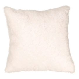 Kussen Schapenvacht 45x45 cm white