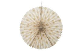 Decoratierosette XL Sita naturel/goud patroon