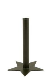 Candleholder star Forest Green XL