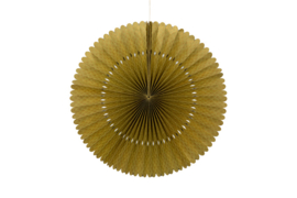 Decoratierosette Bobby XL olijf/goud patroon