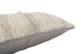 Vintage kelim kussen 90x30 natural pastel stripe