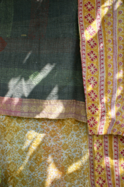 Vintage Kantha Quilt multicolor