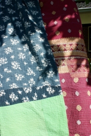 Vintage Kantha Quilt multicolor