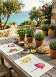 Flora Rosa placemat set van 4