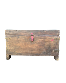 Oude kist uniek item 56x30x33cm