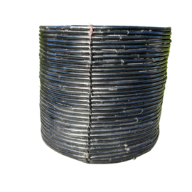 Plantenmand rotan zwart 36 cm