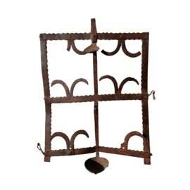 Vintage Wand-Diya uit India – Authentieke Olielamp voor aan de Muur