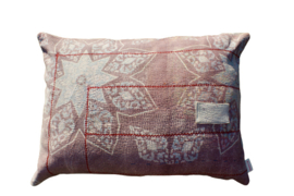 Vintage Kantha kussen 50x70  pastel