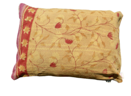 Vintage Kantha kussen 50x70 red yellow