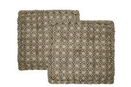 Matras zitkussen  Evissa Black 45x45x10 cm