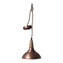 hanglamp koper hout