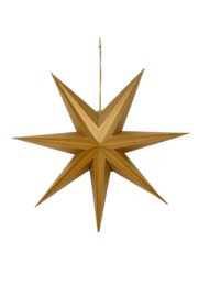 Decoration star 3D XL gold