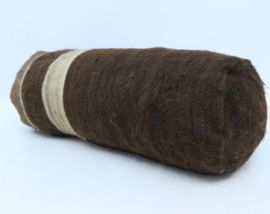 Vintage Kilim kussen rond 20x50 hairy brown