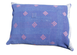 Vintage Kantha kussen 50x70 Purple blue
