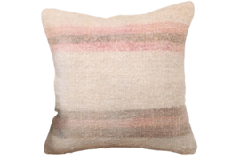 Vintage kelim kussen 50x50 natural soft pink
