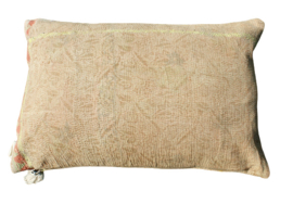 Vintage Kantha kussen 40x60 yellow orange