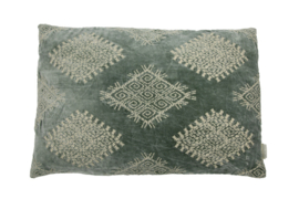 Kussen velvet Le Marais 40x60 cm olive grey