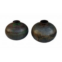 Waterpot van metaal oud India art. 455-mm025