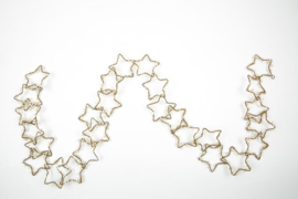 Kerstslinger Kate star white beads