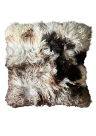 Krul Schapenvacht Vloerkussen 80x80 cm | Luxe & Natuurlijk