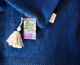 Vintage Kantha kussen 50x70 indigo