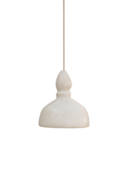 Hanglamp tadelakt off-white Dome