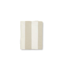 Striato Tafelkleed kleur natural | Gerecycled Katoen & Linnen 140x260 cm