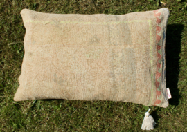 Vintage Kantha kussen 40x60 yellow orange